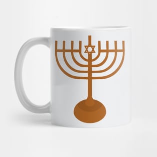 Jewish Holiday of Hanukkah Menorah Chanukiah Mug